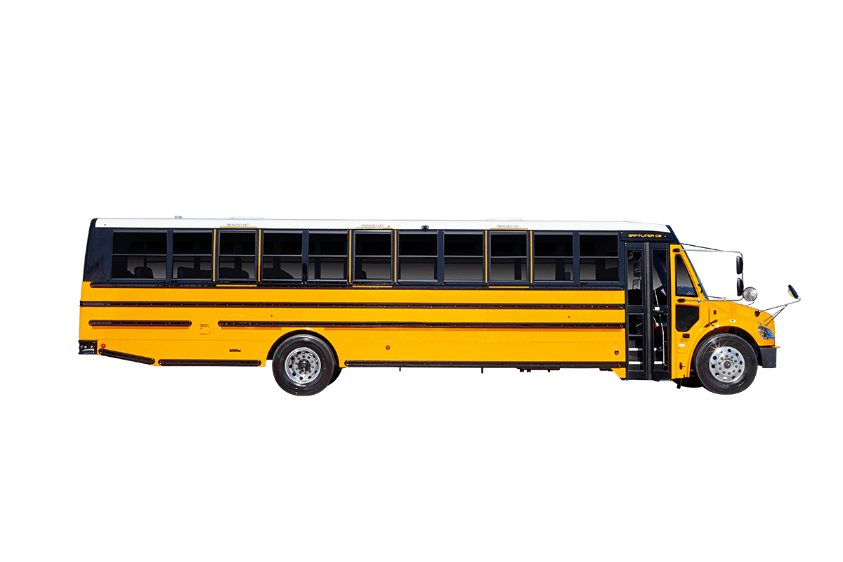School bus door side