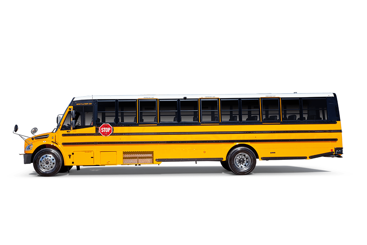 Full size bus side