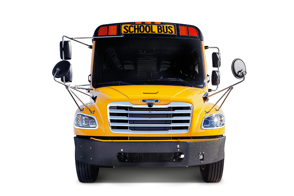 Full size school bus front