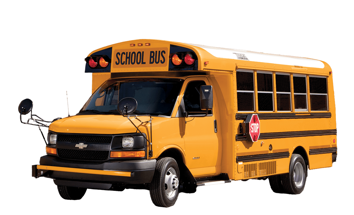 Mini bus front and side
