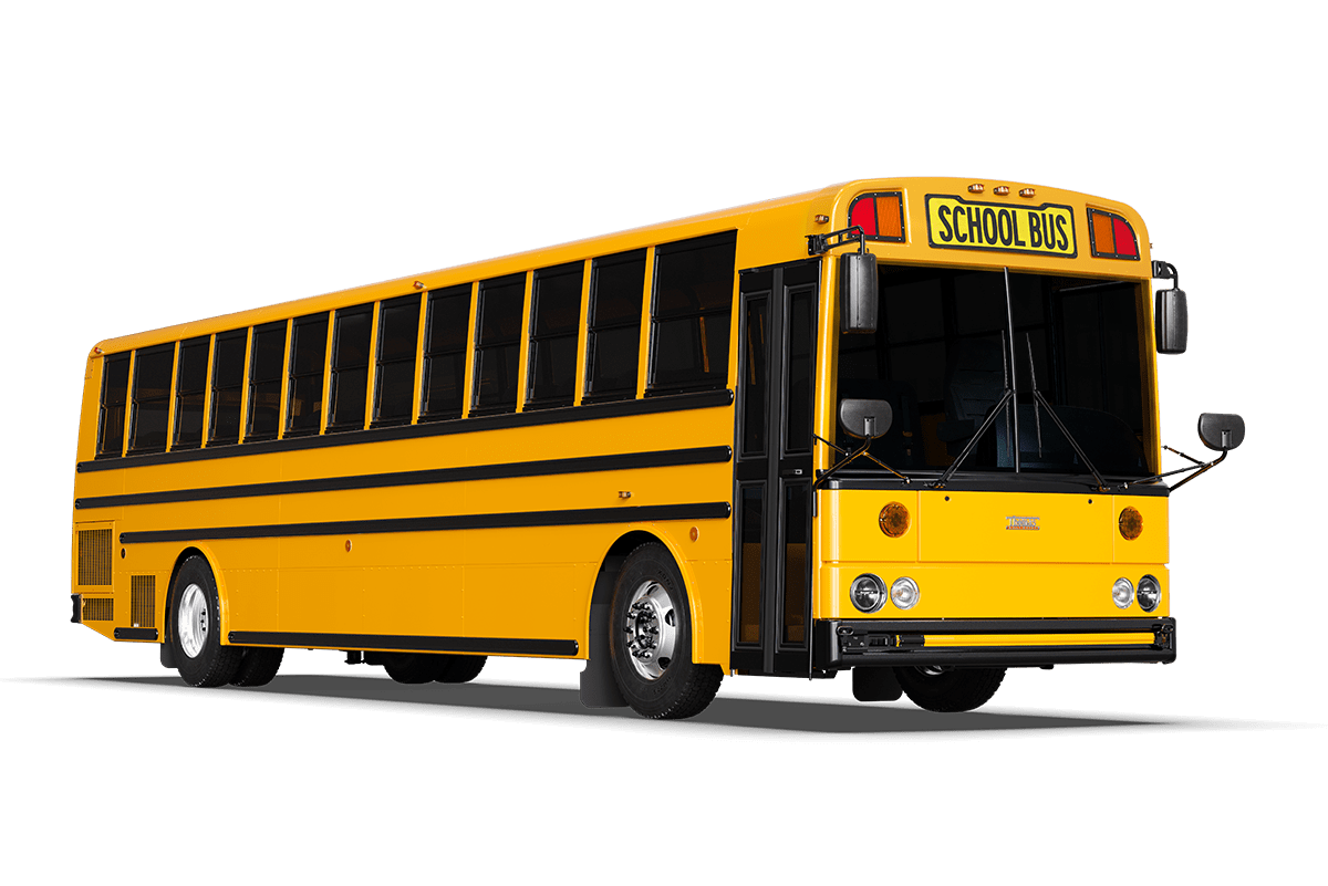 Transit bus door side view