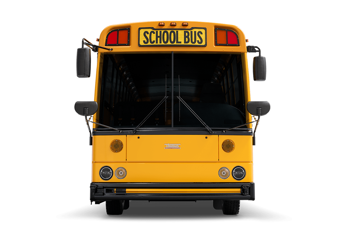 Transit bus front view